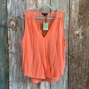 About A Girl Tank Top Coral XL